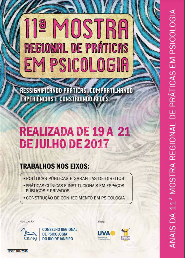  Anais da 11ª Mostra Regional de Práticas em Psicologia